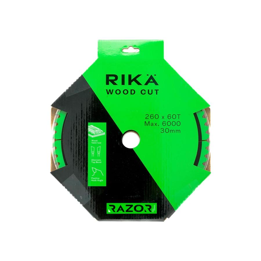 RIKÄ TCTR017 Razor Pro TCT Table Saw Blade 260mm x 60T x 30mm